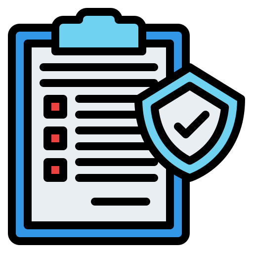 icono de un contrato de seguros